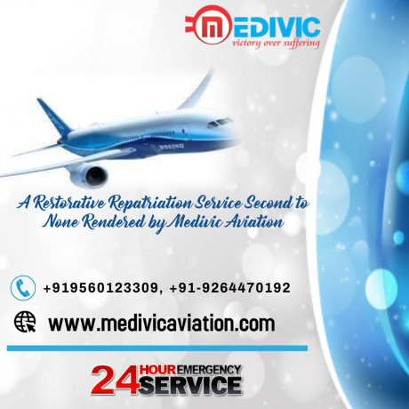 top-grade-air-ambulance-service-in-jamshedpur-by-medivic-with-advanced-setup-at-fewer-amounts-big-0