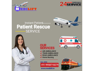 24 Hours Receive Air Ambulance Services in Ranchi with Considerable Amenities by Medilift