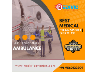 Pick Air Ambulance Services in Haryana by Medivic with Knowledgeable Medical Squad