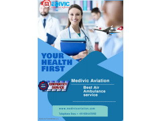 Take Air Ambulance Services in Gangtok by Medivic with critical situations