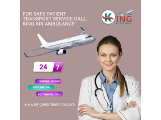 Hire Hi-Tech Air Ambulance Service in Ranchi with Medical Tools by King