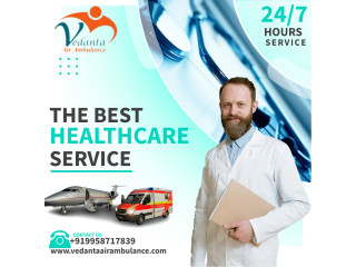 Vedanta Air Ambulance Service in Gwalior with Experienced Medical Crew