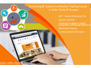 GST Certification Course in Delhi, Noida, Ghaziabad with Tally and SAP FICO Software by CA, 2023 Offer,