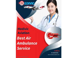 Hire Air Ambulance Service in Dibrugarh by Medivic with Fast Transport