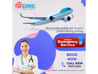 Air Ambulance Service in Bagdogra by Medivic Pre-Hospital Care at Justified price