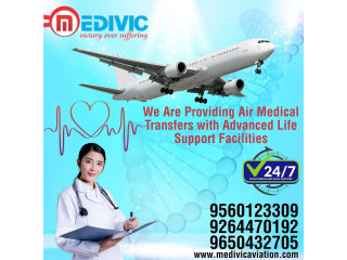 Take High Quality Air Ambulance Service in Bagdogra by Medivic