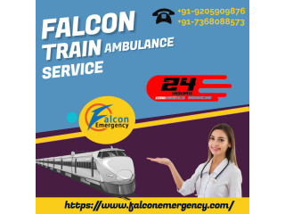 Low Cost Train Ambulance in Guwahati offered by Falcon Emergency Train Ambulance