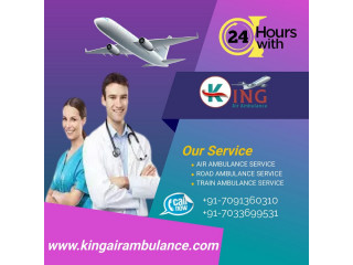 Avail Hassle Free and Fast Air Ambulance Service in Kolkata by King