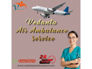 Hire Easy Cost ICU Setup with Vedanta Air Ambulance Service in Raipur