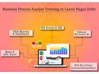 Business Process Analyst Training Course, Delhi, Noida, Ghaziabad, 100% Job Support with Best Job & Salary Offer, Free SQL, Python, Certification,