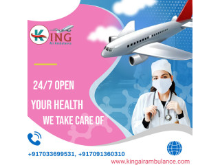 Gain Air Ambulance Services in Dimapur by King with Advanced ICU Setup