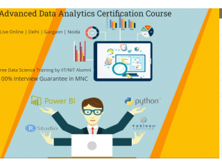 Online Advanced Data Analyst Training Course, Delhi, Noida, Ghaziabad, 100% Job Support with Best Salary Offer, January 23 Offer,