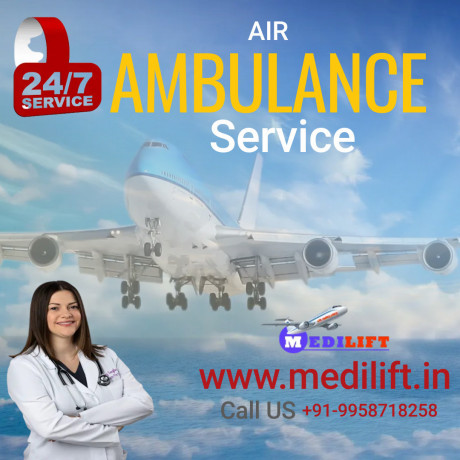 icu-air-ambulance-service-in-guwahati-via-medilift-with-all-quality-pre-medical-care-big-0