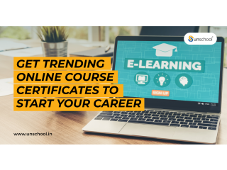 Get online course certificates to start your career