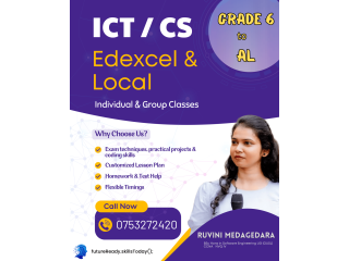 ICT & Computer Science Tuition | Grades 6–11 | Local & Edexcel – Online via Zoom