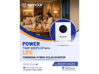Advanced Hybrid Solar Inverter by Yukinova Battery